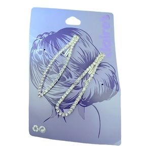 🌬️ 2pack rhinestone hairpin